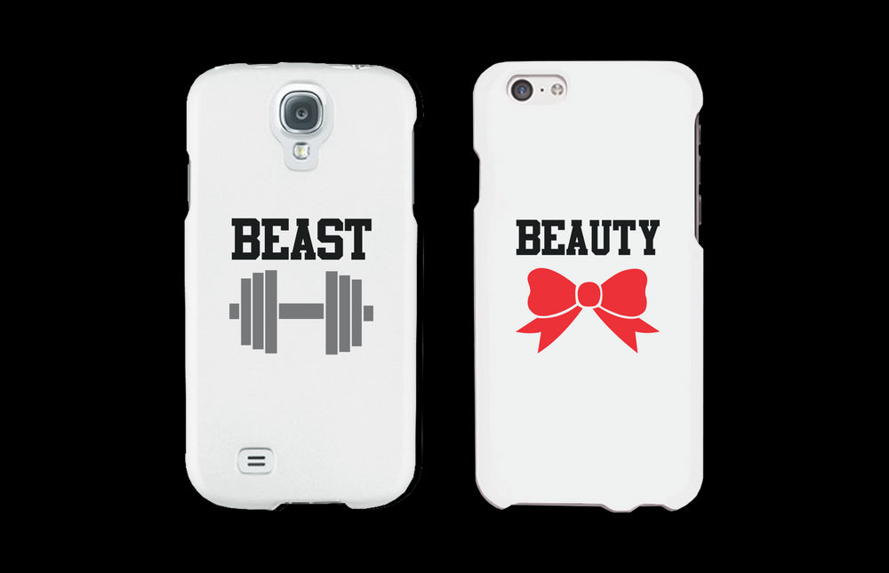 Beauty and Beast Matching Couple Phone Cases Christmas Gifts