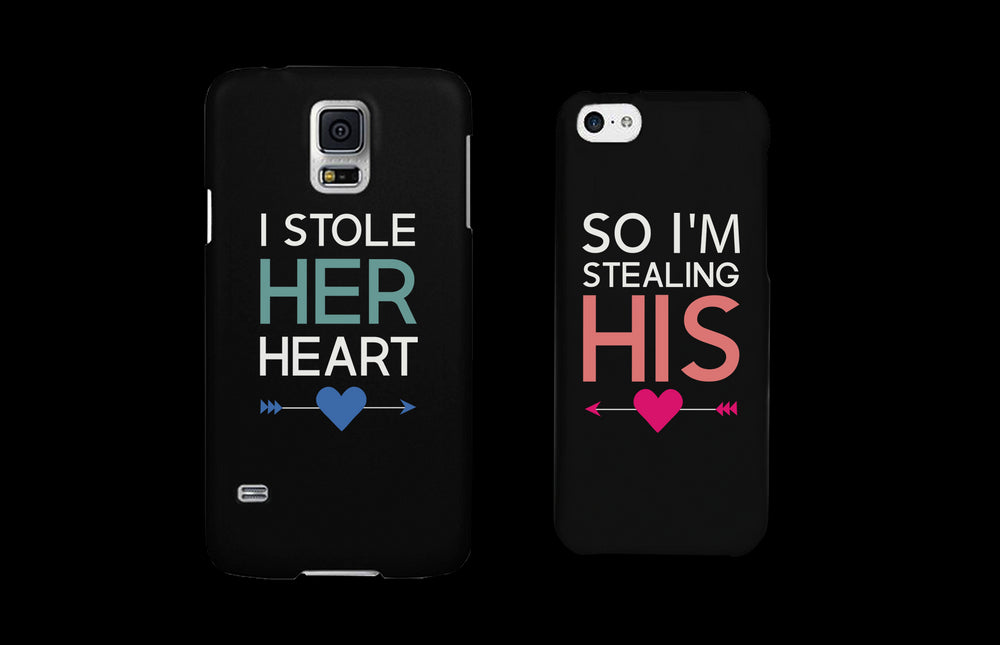 I Store Her Heart, So I'm Stealing His Cute Couple Matching Phone Cases