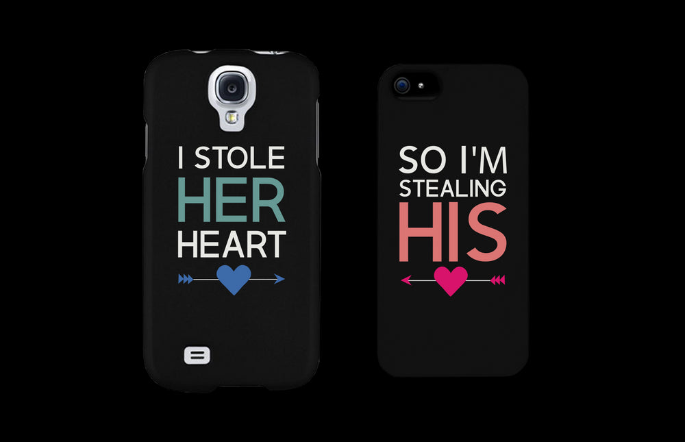 I Store Her Heart, So I'm Stealing His Cute Couple Matching Phone Cases