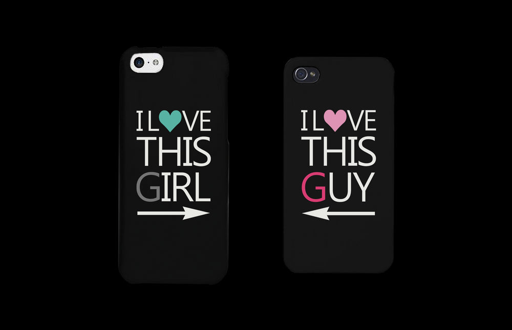 I Love This Girl and Guy Cute Matching Couples Cell Phone Cases