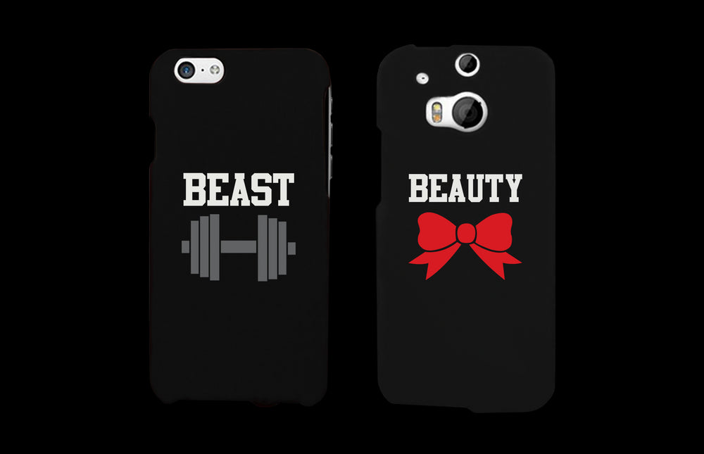 Beauty and Beast Cute Matching Couple Phone Cases Great Gift for Couples