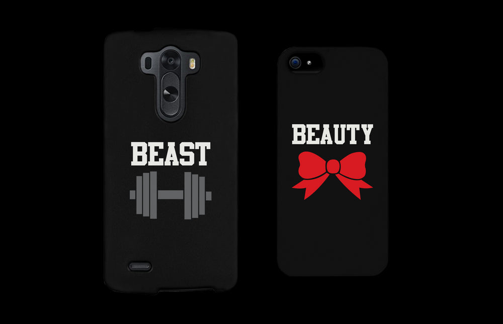 Beauty and Beast Cute Matching Couple Phone Cases Great Gift for Couples