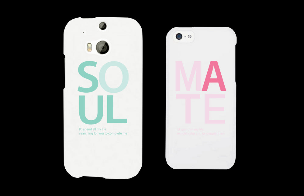 Soulmate Matching Couple White Phonecases (Set)