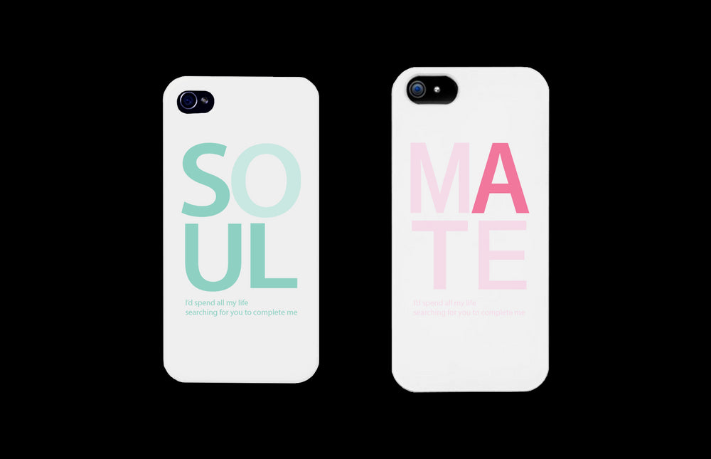 Soulmate Matching Couple White Phonecases (Set)