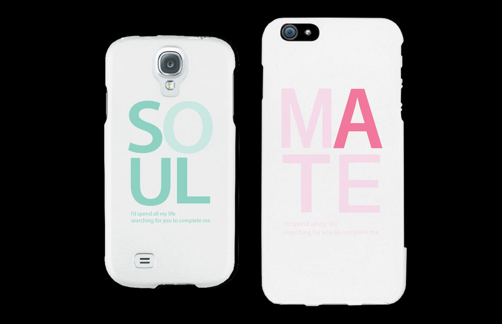 Soulmate Matching Couple White Phonecases (Set)