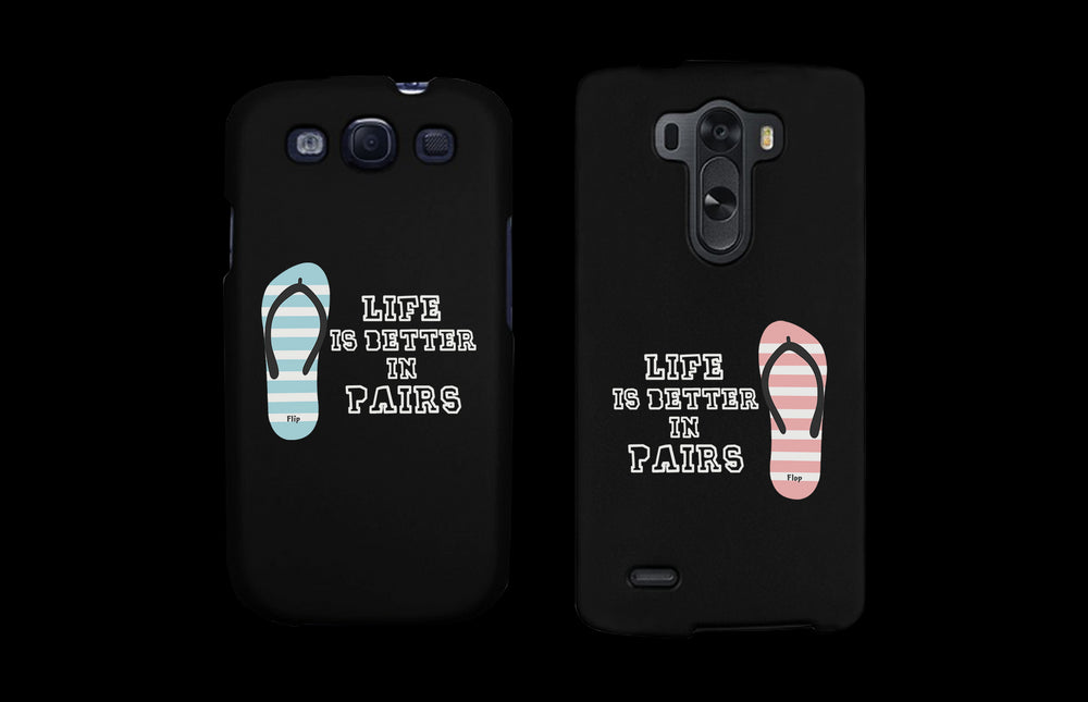 Life Is Better In Pairs Matching Couple Phone Cases Cute Phone Covers