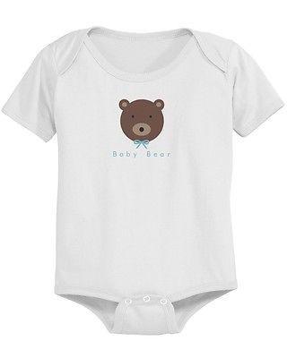 Cute Baby Boy Bear and Baby Girl Bear Snap-on Bodysuits