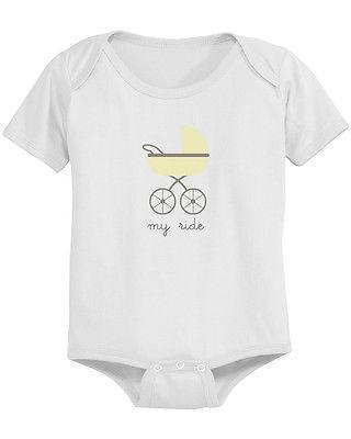 My Ride Cute Baby Bodysuit - Pre-Shrunk Cotton Snap-On Style Baby Bodysuit