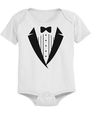 Cute Tuxedo Baby Bodysuit - Pre-Shrunk Cotton Snap-On Style Baby Bodysuit