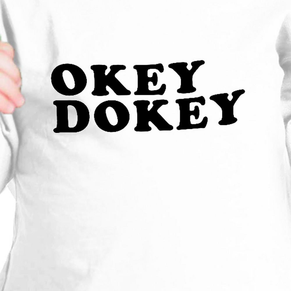 Okey Dokey White Infant Tee Unique Design Gift Idea For Baby Shower