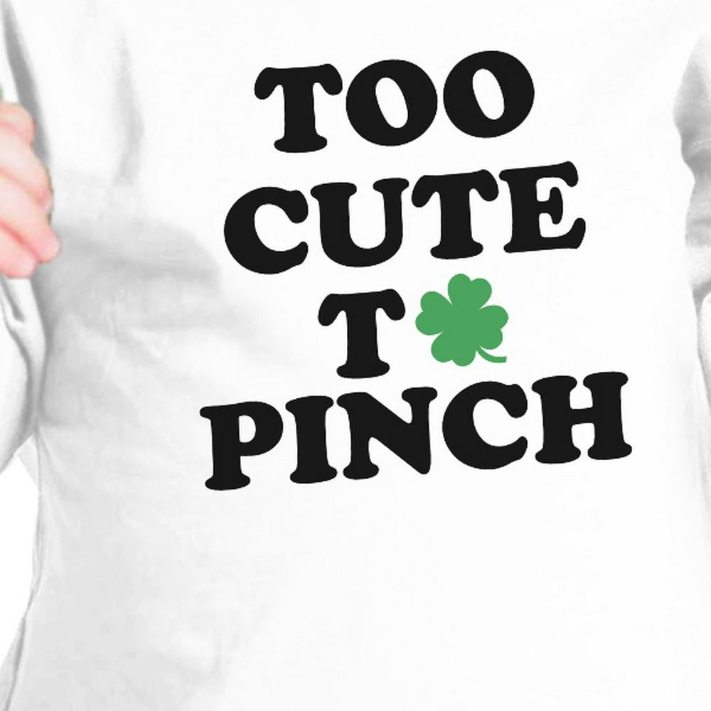 Too Cute To Pinch Black Cute Infant Baby Shirt For St Patricks Day