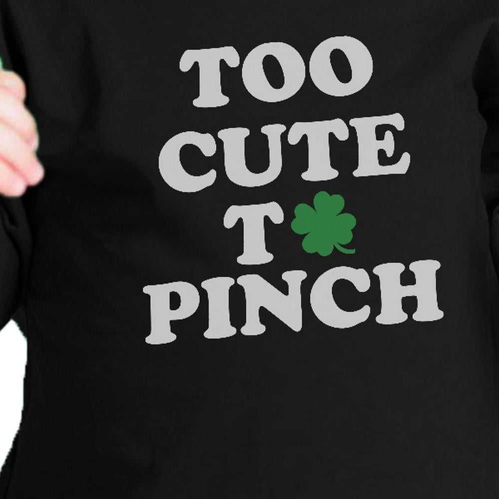 Too Cute To Pinch White Funny Design Baby Tee For St Patricks Day