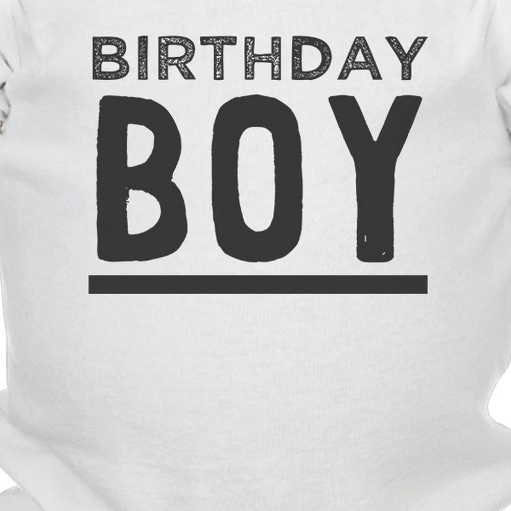 Birthday Boy Baby White Bodysuit