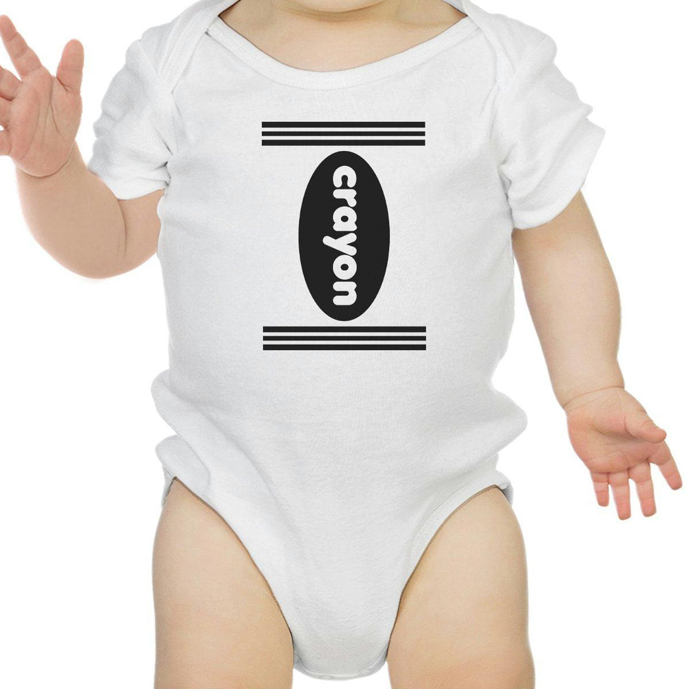 Crayon Baby White Bodysuit