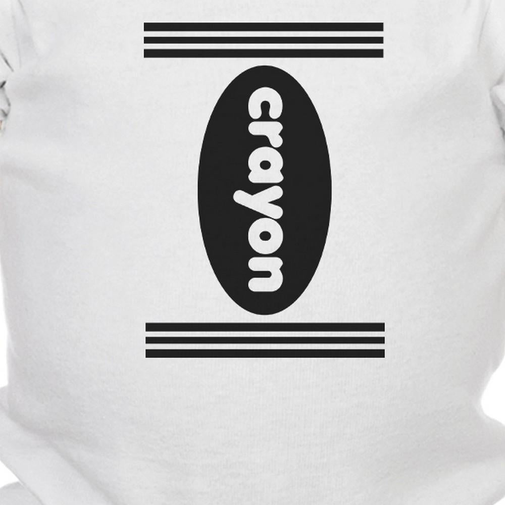 Crayon Baby White Bodysuit