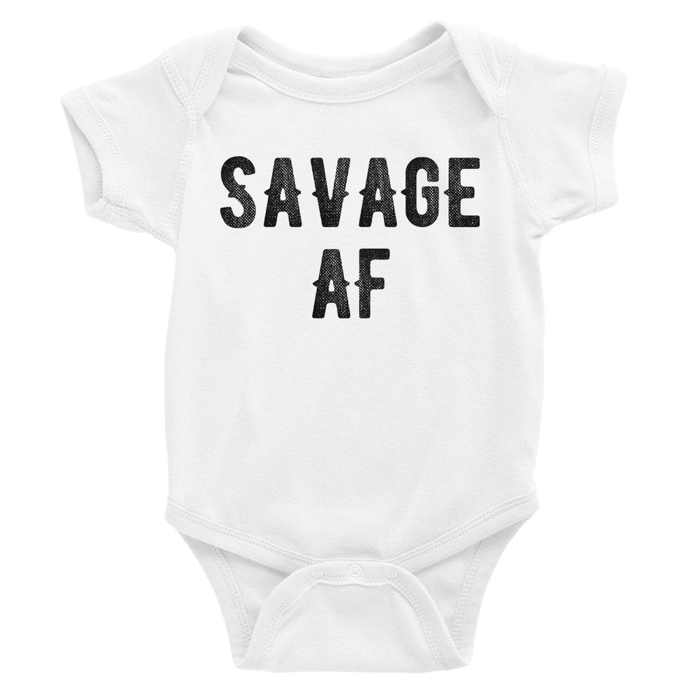 365 Printing Savage AF Baby Bodysuit Gift For Baby Shower Cute Infant Jumpsuit