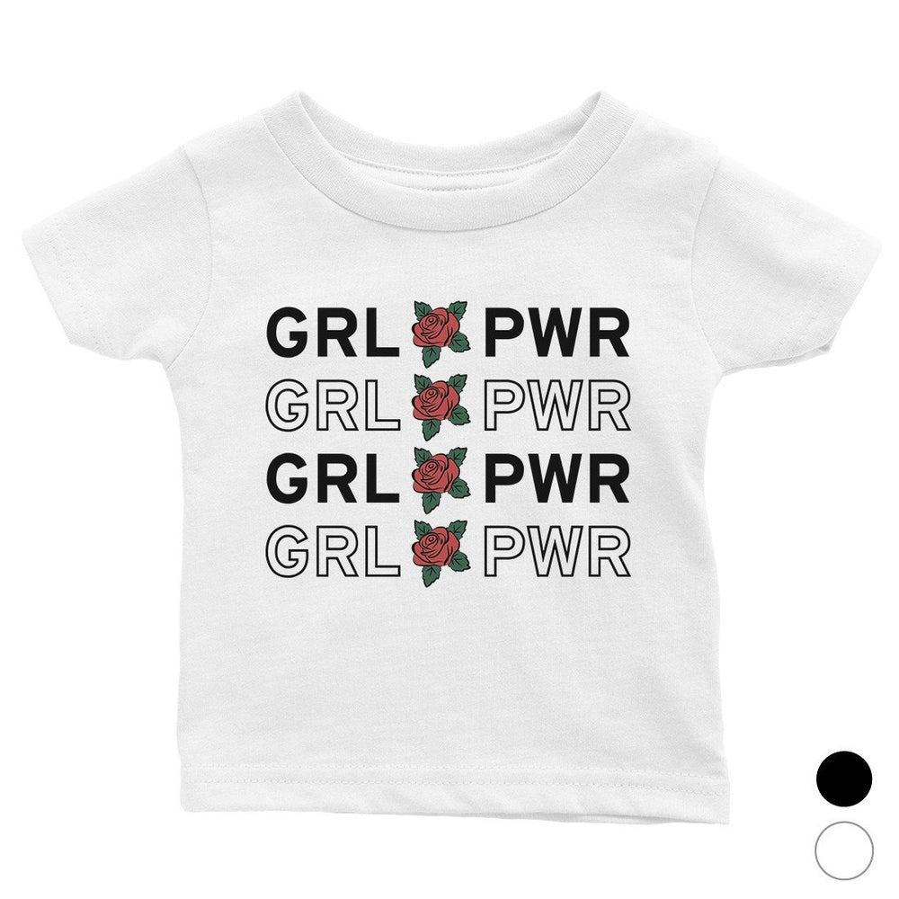 365 Printing Girl Power Baby Graphic T-Shirt Gift Baby Shower Cute Infant Tee