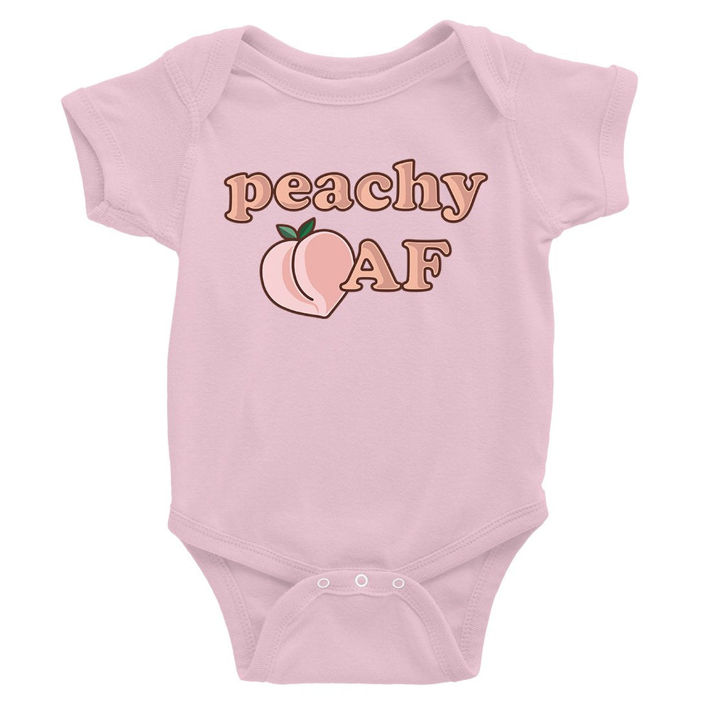 365 Printing Peachy AF Funny Saying Baby Bodysuit Gift Cute Infant Jumpsuit Gift