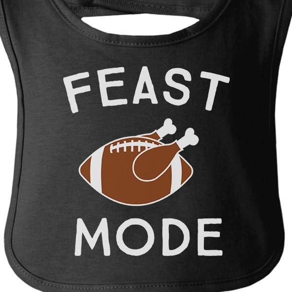 Feast Mode Baby Black Bib