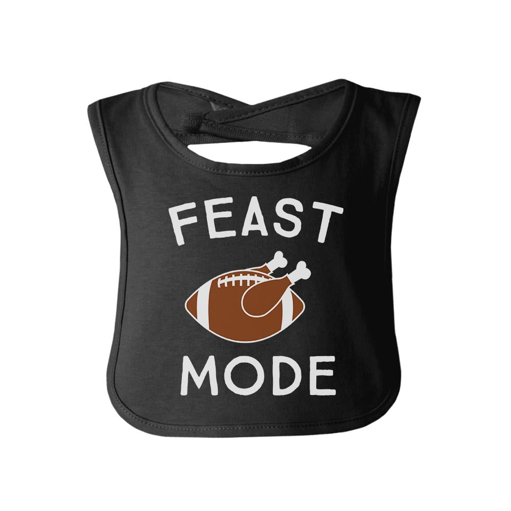 Feast Mode Baby Black Bib