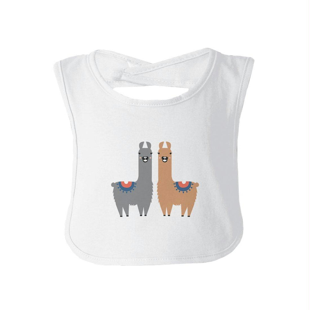 Llama Pattern Infant Gift Baby Teething Bib