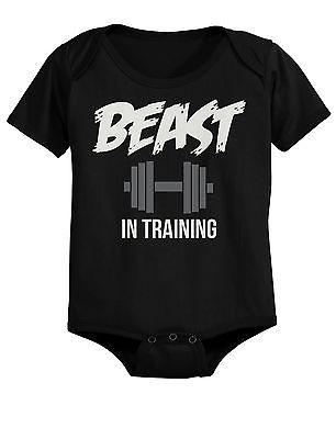 Daddy Beast and Baby Beast in Training Matching T-Shirt and Bodysuit Set