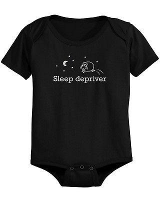 Dad & Baby Matching T-Shirt and Bodysuit Set - Sleep Deprived and Sleep Depriver