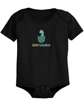 Dad and Baby Matching T-Shirt and Bodysuit Set - Papasaurus and Babysaurus