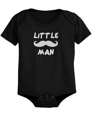 Dad and Baby Matching T-Shirt and Bodysuit Set - Big Man and Little Man