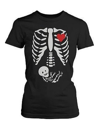 Funny Family Matching Shirts Daddy Mommy Baby X-Ray Halloween Shirt and Bodysuit