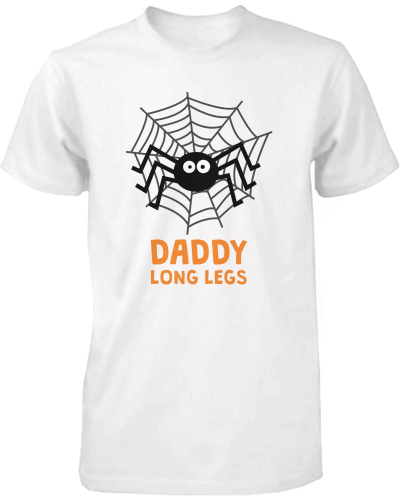 Daddy and Baby Matching T-Shirt Set - Daddy Long Legs Baby Short Legs Spider