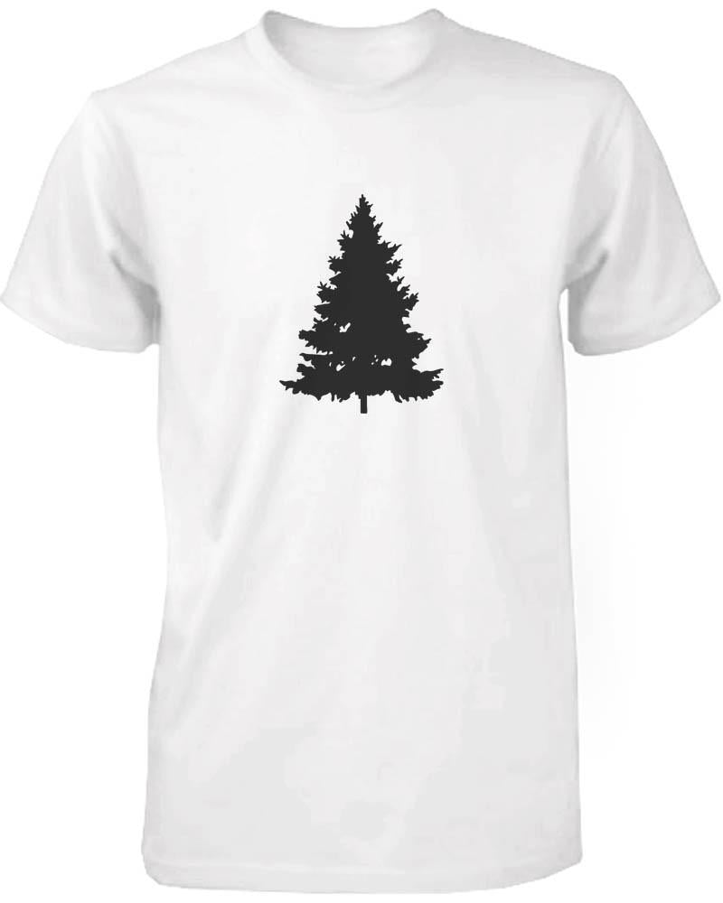 Daddy and Baby Matching White T-Shirt / Bodysuit Combo - Pine Tree and Pinecone