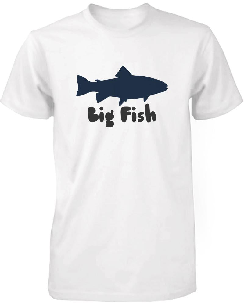 Big Fish and Little Fish Dad and Baby Matching Top Set Parent Shirts Infant Onesies