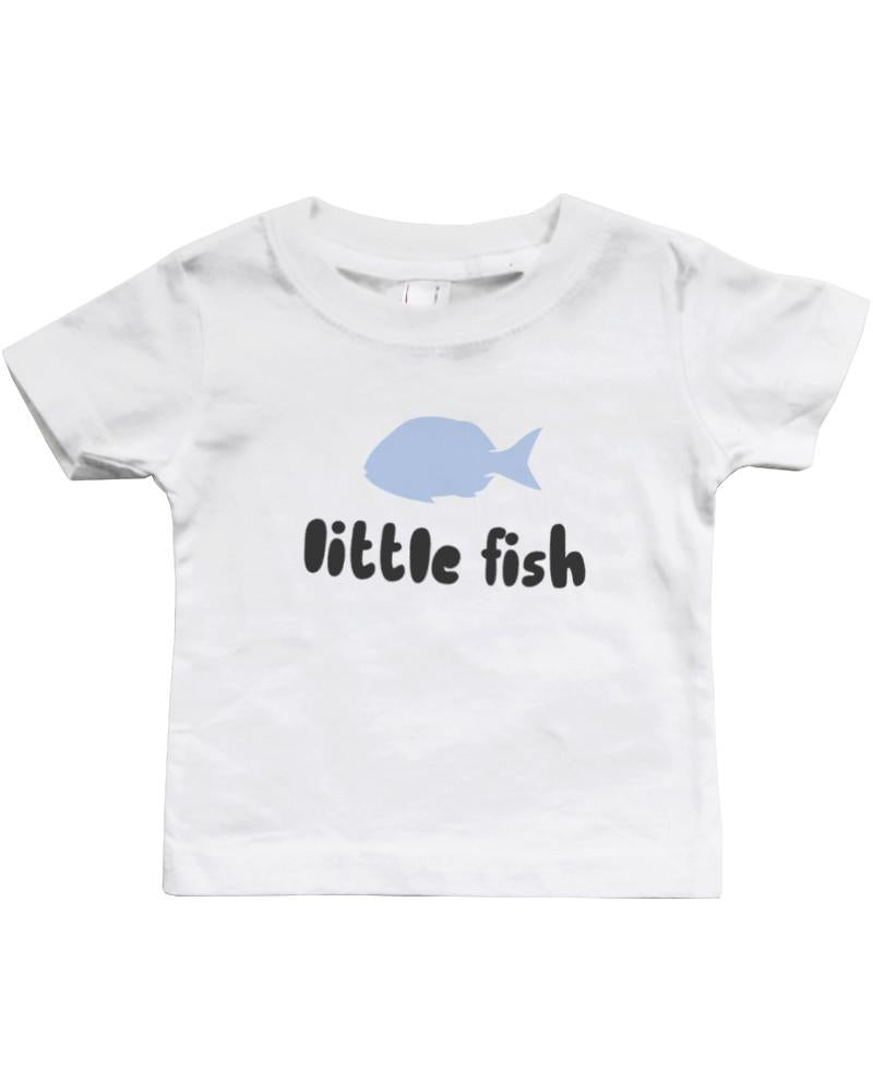 Big Fish and Little Fish Dad and Baby Matching Shirt Set Parent and Kid Cute Tops