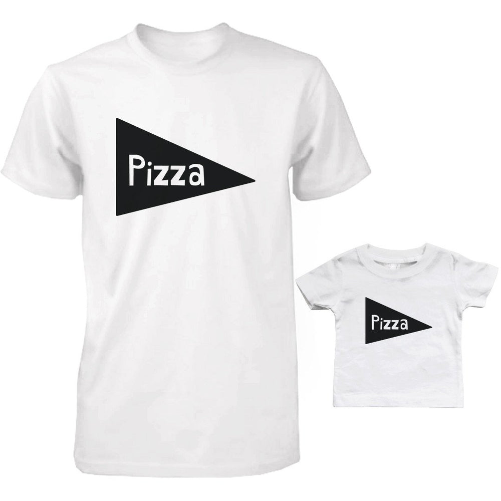 Pizza Slice Daddy and Baby Matching Shirt Set Cute Father Shirts and Infant Tees