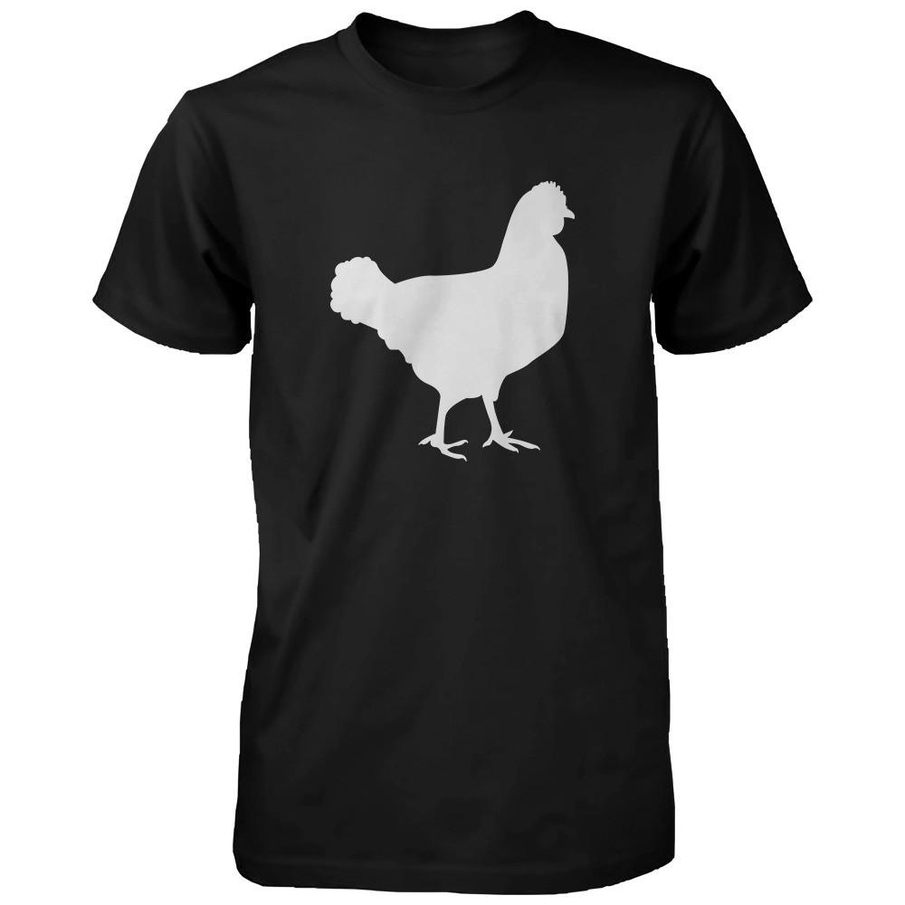 Funny Chicken and Little Chick Matching Dad Shirt and Baby Onesie