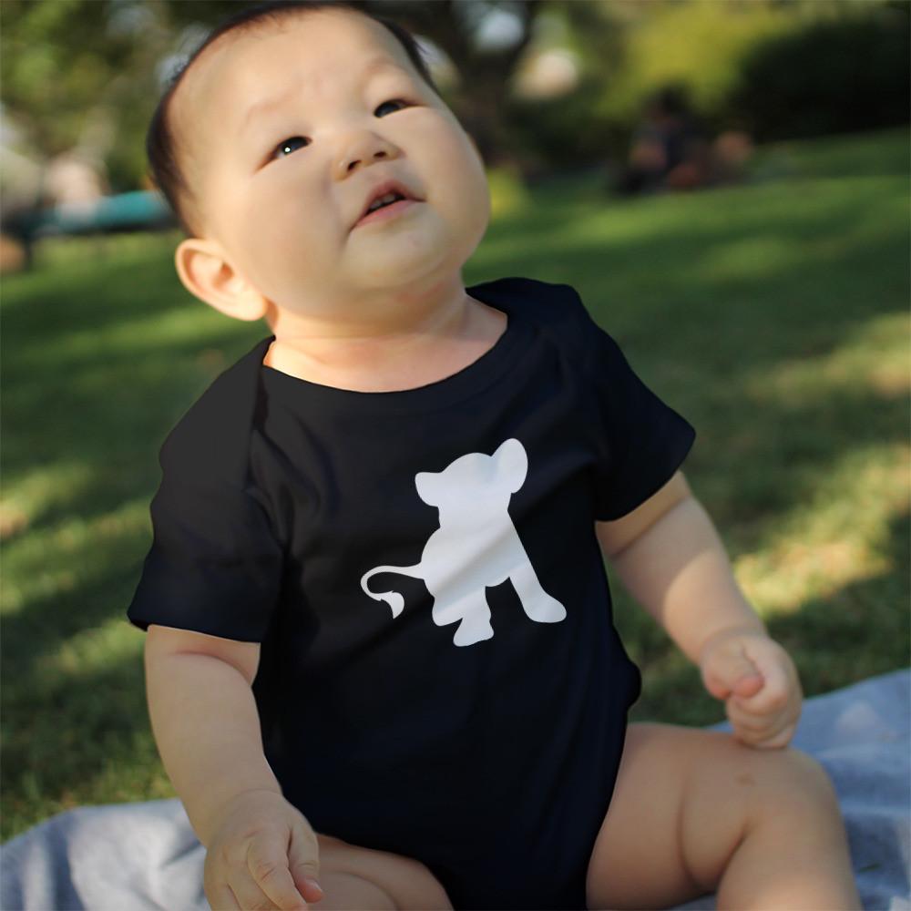 Funny Lion and Cub Matching Dad Shirt and Baby Onesie