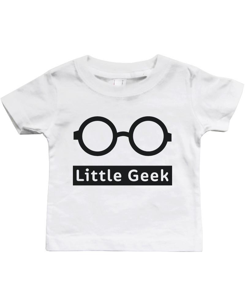 Funny Big Geek Little Geek Matching Dad Shirt and Baby Shirt