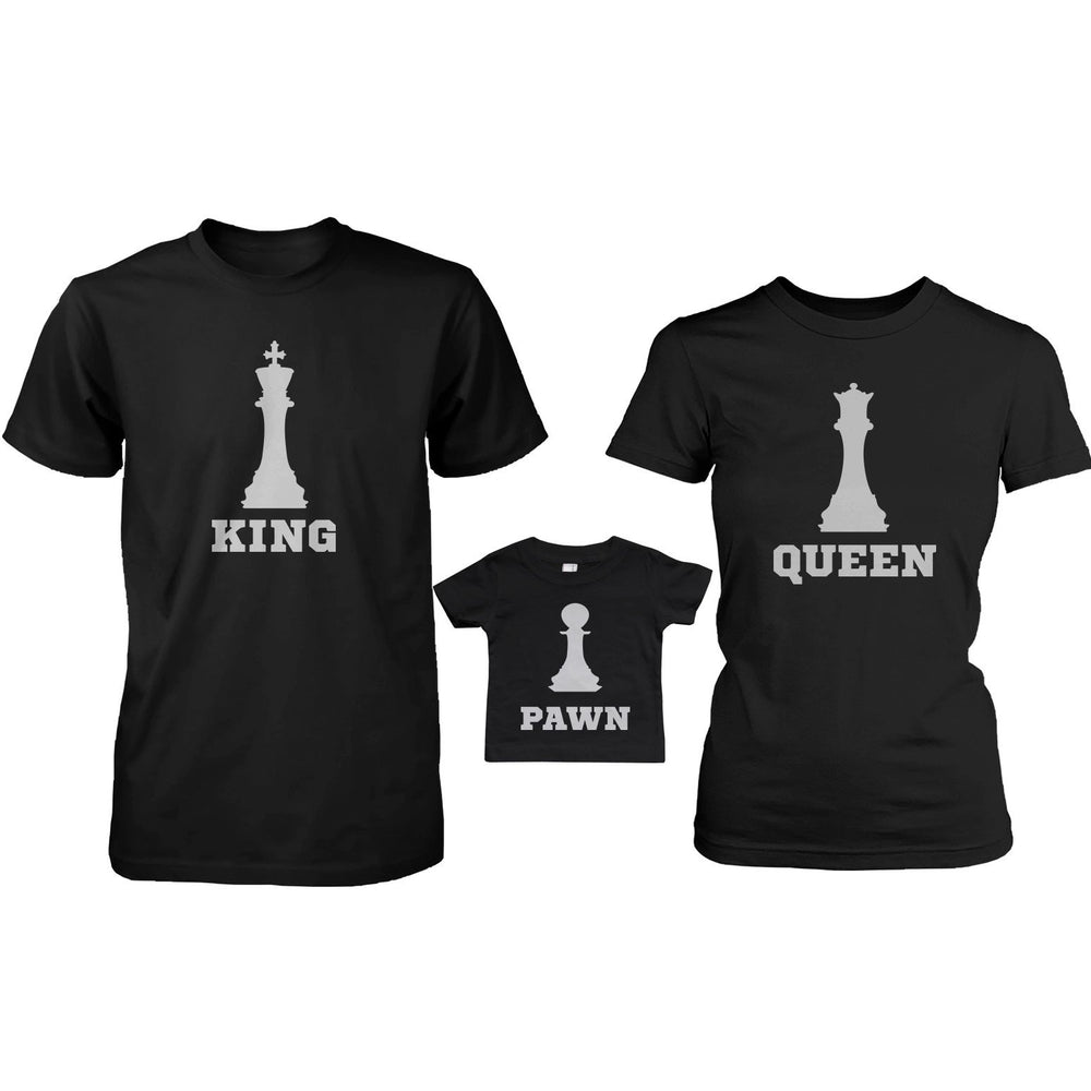 Chess Pieces Family Matching Shirts King Queen Parents and Pawn Infant Bodysuit