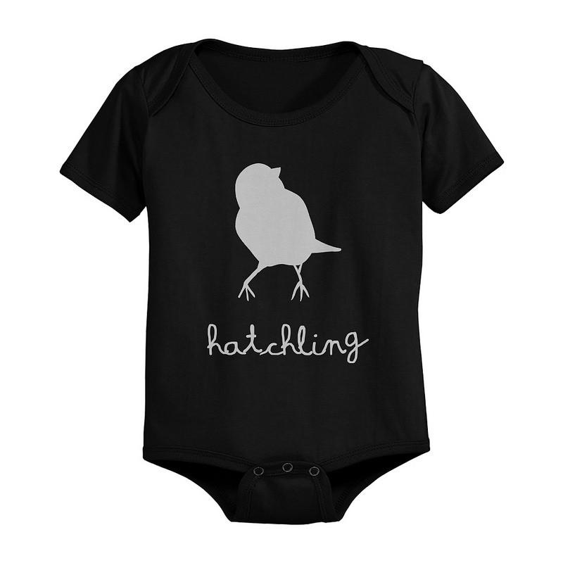 Papa Bird Mama Bird Hatchling Matching Tops Family Shirts and Baby Onesie Set