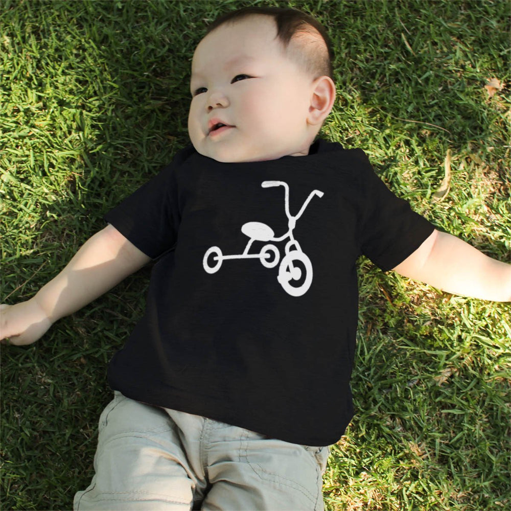 Bicycle And Tricycle Dad and Baby Matching T-shirts