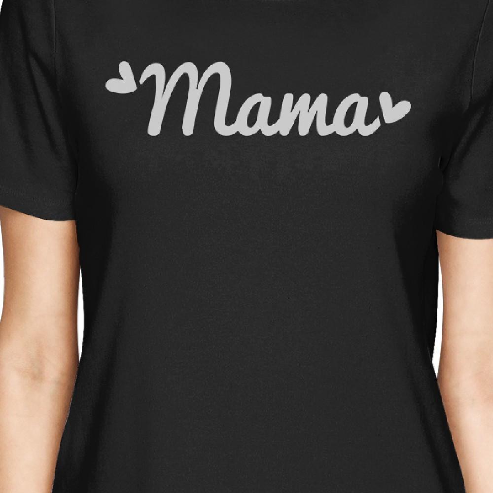 Mama & Little Mama Black Cute T-Shirt Baby Gifts For Newborn Girls