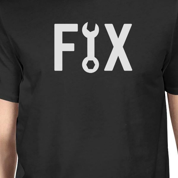 Fix And Break Black Matching Graphic T-Shirts For Dad and Baby Boy