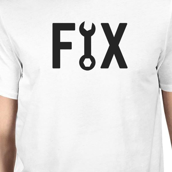 Fix And Break White Dad and Baby Girl Matching Tops Funny Dad Gifts