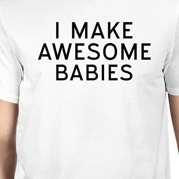 Awesome Babies Proof Dad and Baby Girl Matching Tops Funny Bodysuit