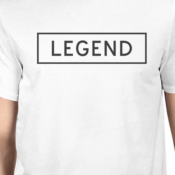 Legend Legacy White Dad and Baby Graphic T Shirts Funny Design Top