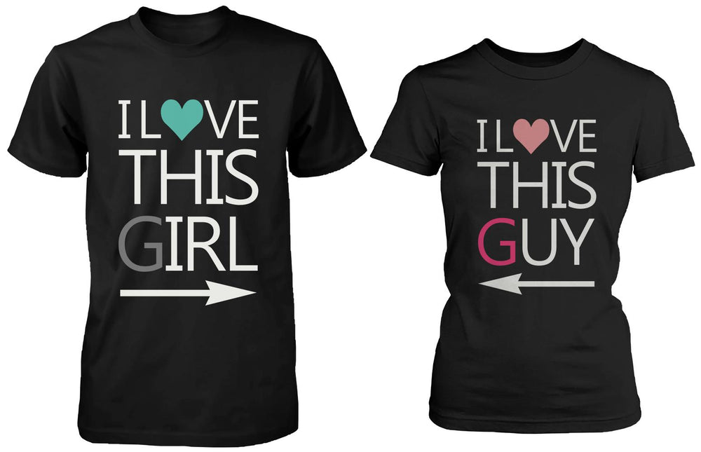 I Love This Girl & Guy Matching Couple Shirts (Set)