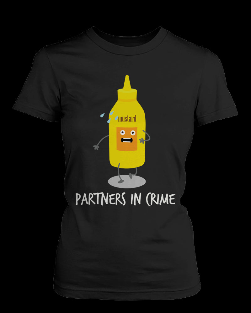 Ketchup & Mustard Partners In Crime Matching Couple Shirts (his & hers Set)