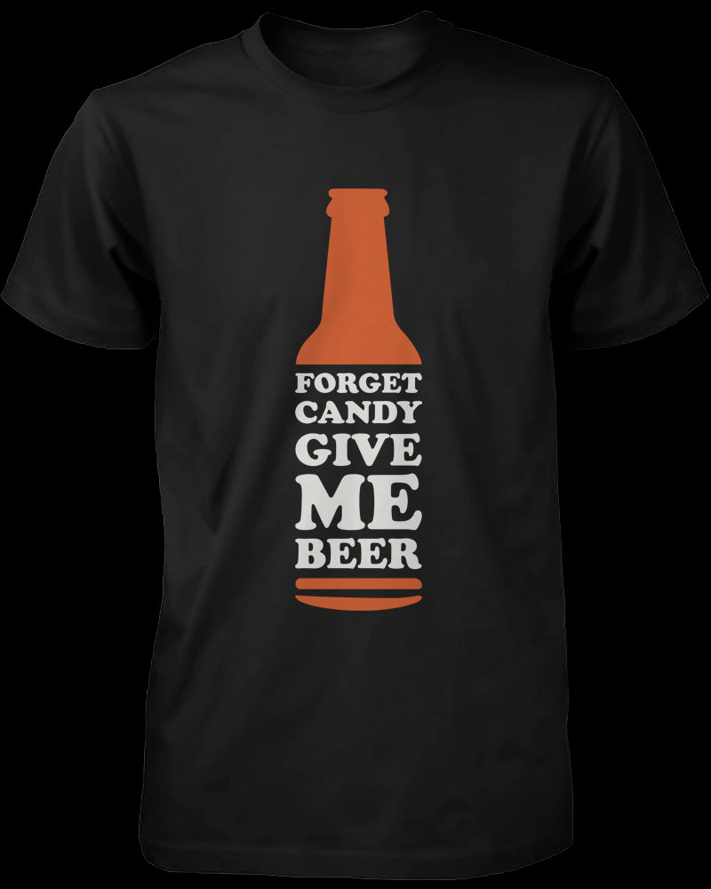 Forget Candy Give Me Beer & Love Matching Couple Shirts (Set)