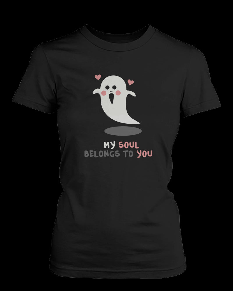 Cute Ghost Lovers Matching Couple Shirts (Set)